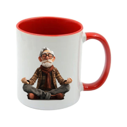 Mug - 11oz - OAP - Old Man Doing Yoga 1