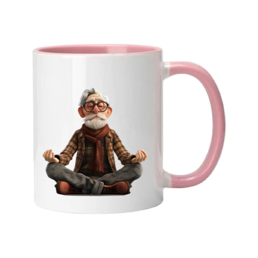 Mug - 11oz - OAP - Old Man Doing Yoga 1