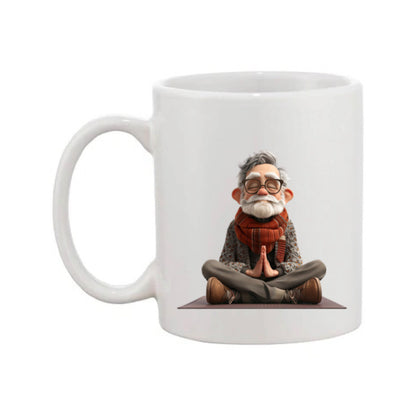 Mug - 11oz - OAP - Old Man Doing Yoga 2