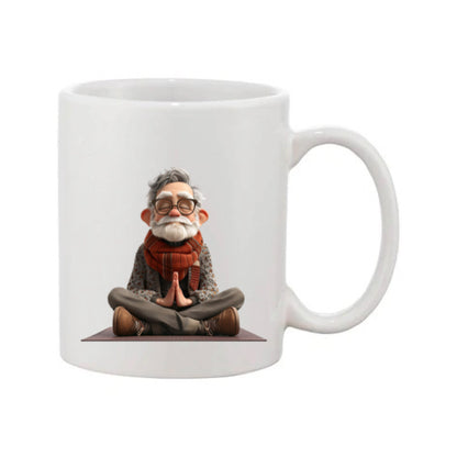 Mug - 11oz - OAP - Old Man Doing Yoga 2