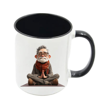 Mug - 11oz - OAP - Old Man Doing Yoga 2