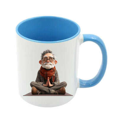 Mug - 11oz - OAP - Old Man Doing Yoga 2