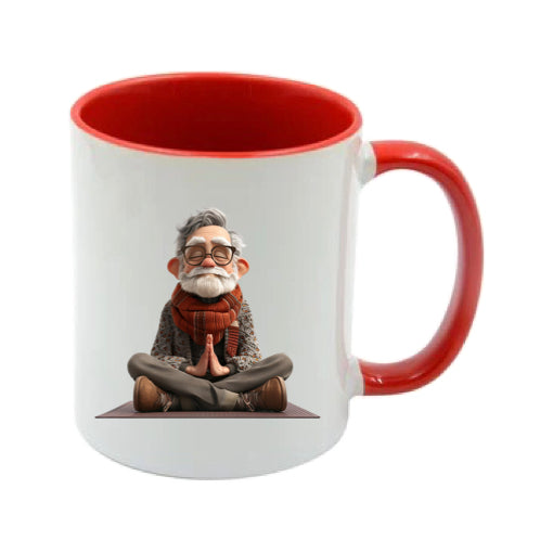 Mug - 11oz - OAP - Old Man Doing Yoga 2