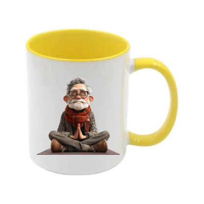 Mug - 11oz - OAP - Old Man Doing Yoga 2