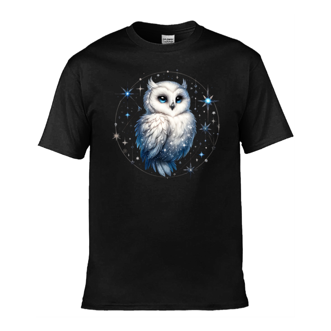 Mens T-Shirt (Gildan Softstyle 64000) - 10 Colours to choose from with Owl 28