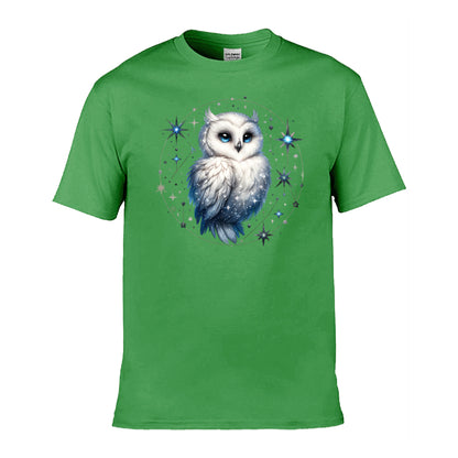Mens T-Shirt (Gildan Softstyle 64000) - 10 Colours to choose from with Owl 28