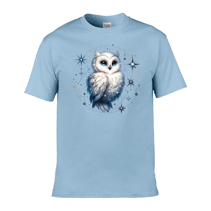 Mens T-Shirt (Gildan Softstyle 64000) - 10 Colours to choose from with Owl 28