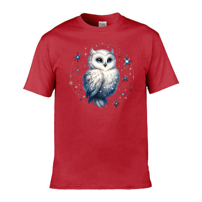 Mens T-Shirt (Gildan Softstyle 64000) - 10 Colours to choose from with Owl 28