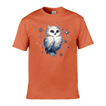 Mens T-Shirt (Gildan Softstyle 64000) - 10 Colours to choose from with Owl 28