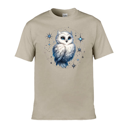 Mens T-Shirt (Gildan Softstyle 64000) - 10 Colours to choose from with Owl 28