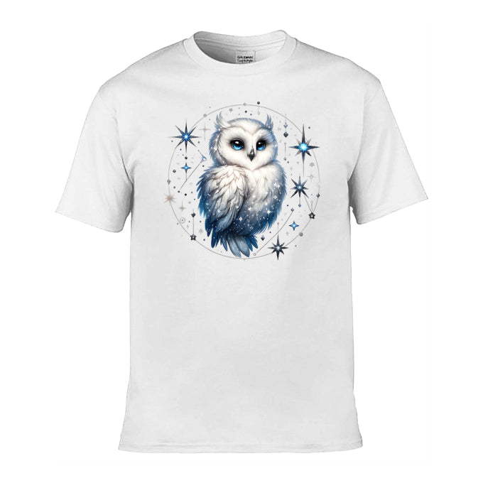 Mens T-Shirt (Gildan Softstyle 64000) - 10 Colours to choose from with Owl 28