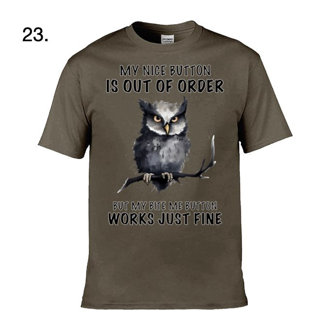 Adult - Sarcastic Sayings with Owls - 7  images