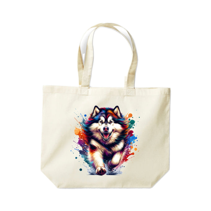 Cotton Tote Bags 18ltr - Paint Splashed Dog Breeds