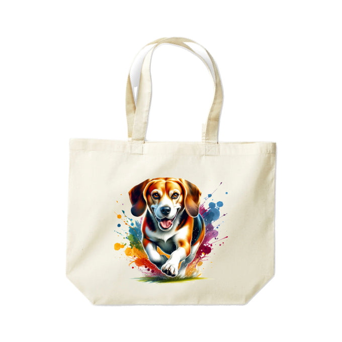 Cotton Tote Bags 18ltr - Paint Splashed Dog Breeds
