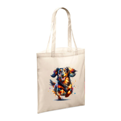 Polyester Tote Bags 10ltr - Paint Splashed Dog Breeds