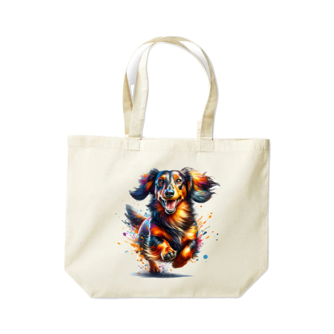 Cotton Tote Bags 18ltr - Paint Splashed Dog Breeds