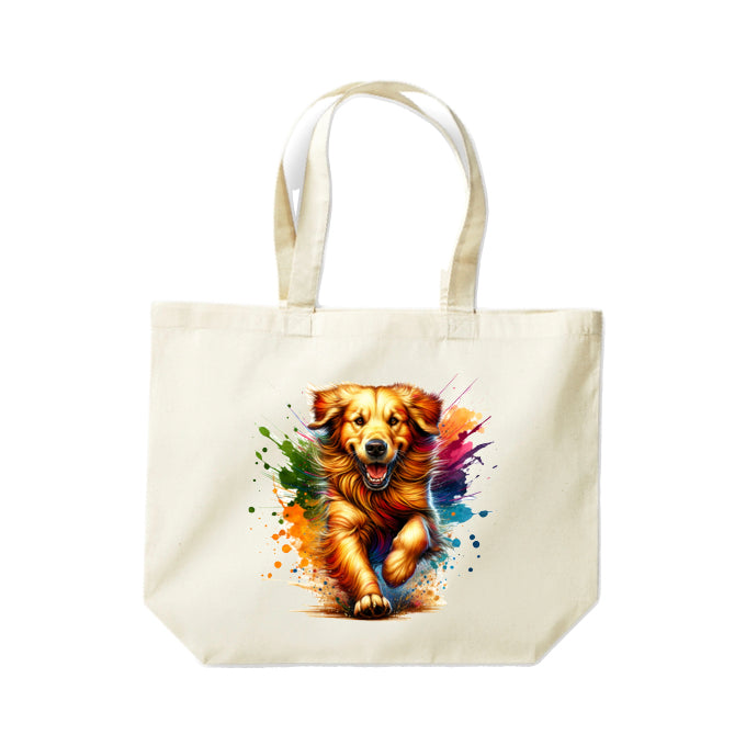 Cotton Tote Bags 18ltr - Paint Splashed Dog Breeds