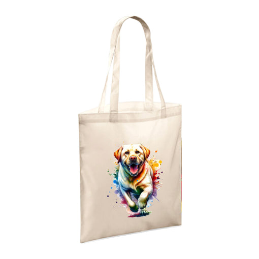 Polyester Tote Bags 10ltr - Paint Splashed Dog Breeds