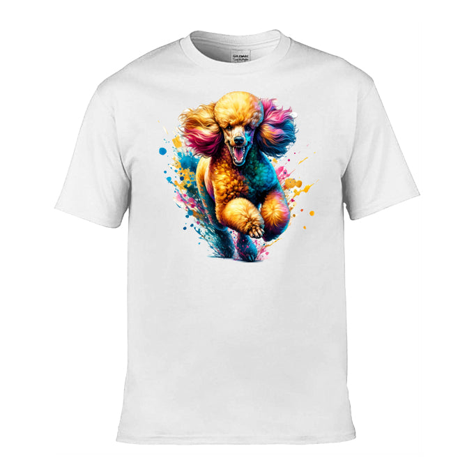 Mens T-Shirt (Gildan Softstyle 64000) - Paint Splashed Dog Breeds