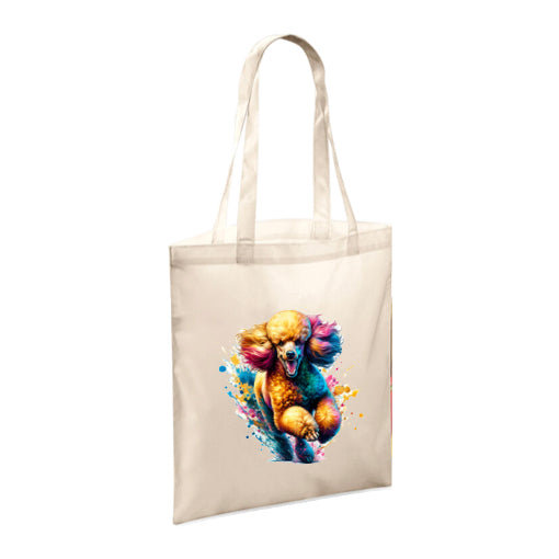 Polyester Tote Bags 10ltr - Paint Splashed Dog Breeds