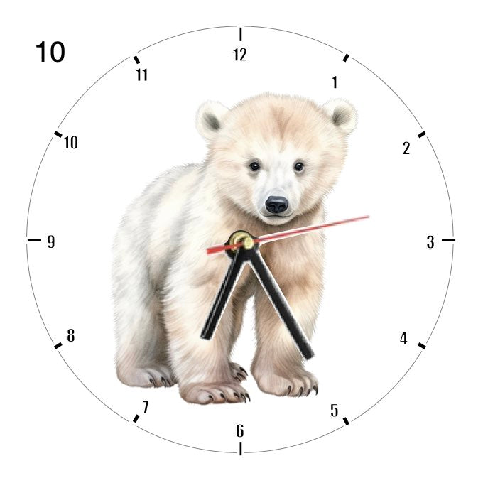 Clocks with 39x different Polar Bears