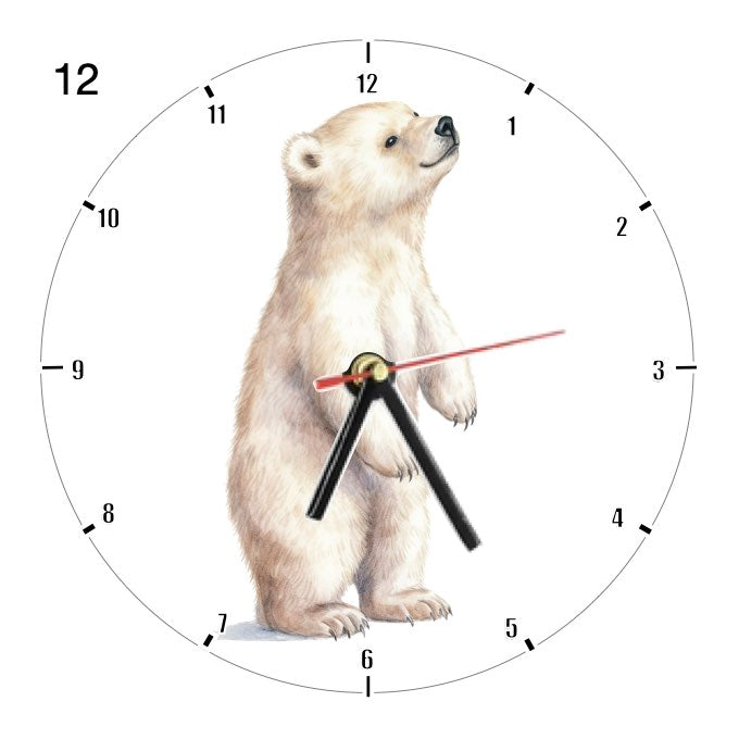 Clocks with 39x different Polar Bears
