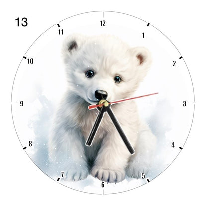 Clocks with 39x different Polar Bears