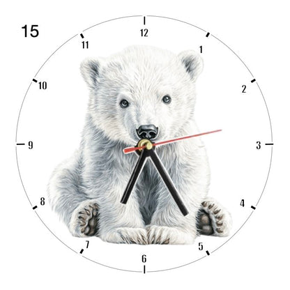 Clocks with 39x different Polar Bears