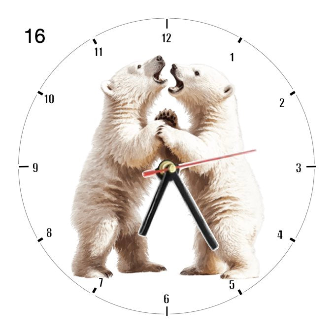Clocks with 39x different Polar Bears