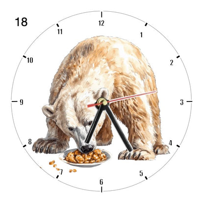 Clocks with 39x different Polar Bears