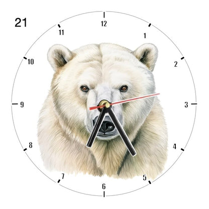 Clocks with 39x different Polar Bears