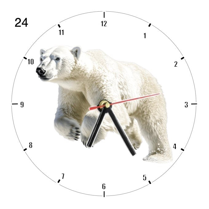 Clocks with 39x different Polar Bears