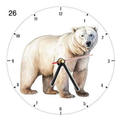 Clocks with 39x different Polar Bears