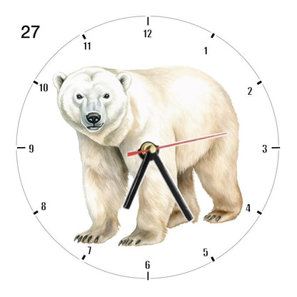 Clocks with 39x different Polar Bears