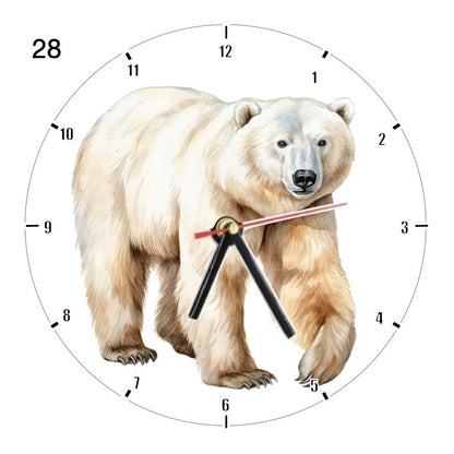 Clocks with 39x different Polar Bears