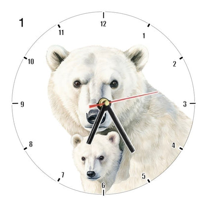 Clocks with 39x different Polar Bears