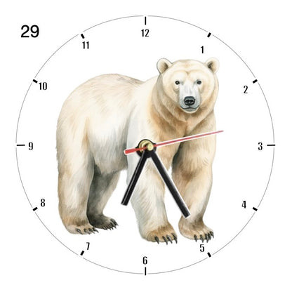 Clocks with 39x different Polar Bears
