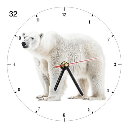 Clocks with 39x different Polar Bears