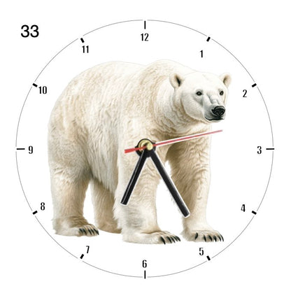 Clocks with 39x different Polar Bears