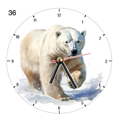 Clocks with 39x different Polar Bears