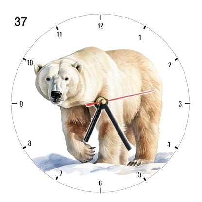 Clocks with 39x different Polar Bears