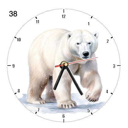 Clocks with 39x different Polar Bears