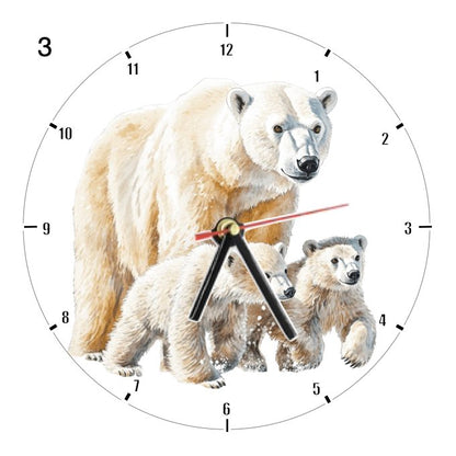 Clocks with 39x different Polar Bears
