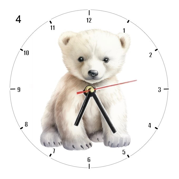 Clocks with 39x different Polar Bears