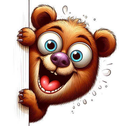 Kids - Quirky Peeking Animals - A to H - Images x31