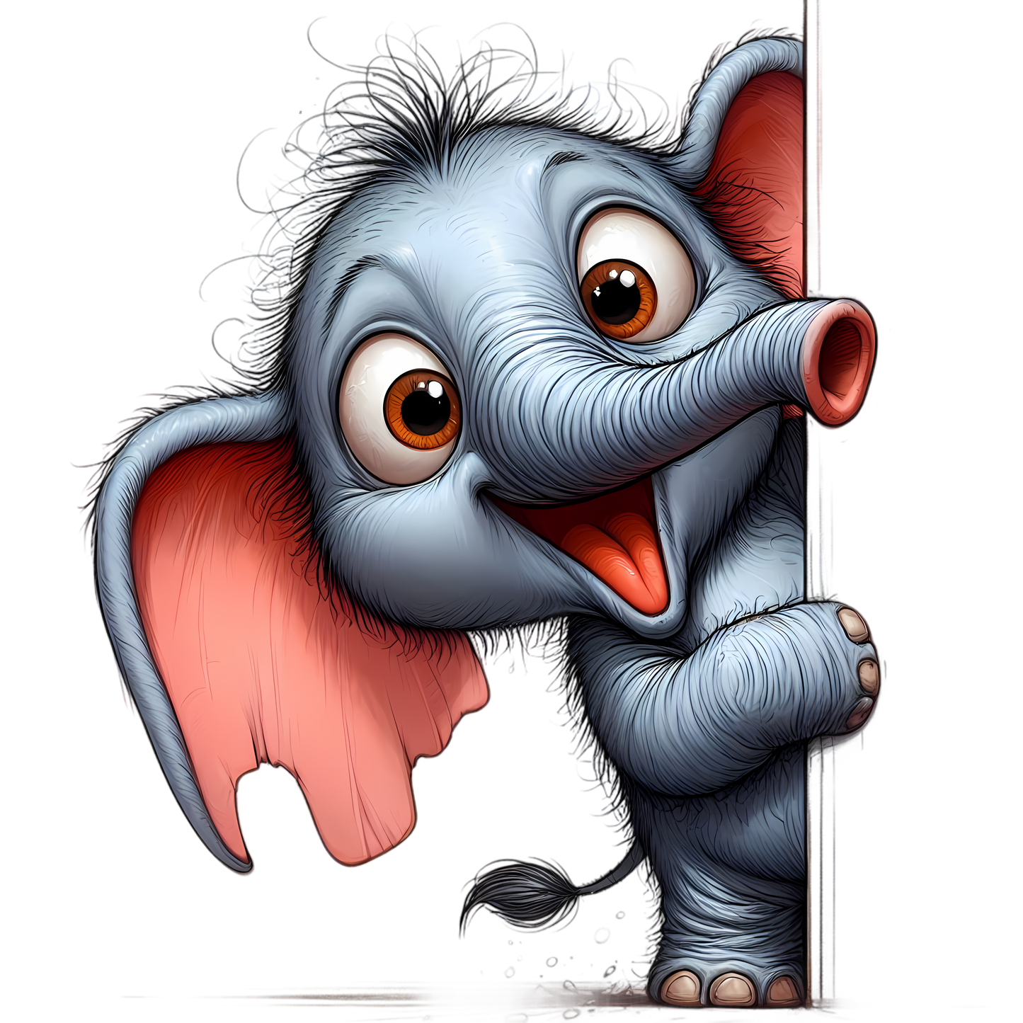 Kids - Quirky Peeking Animals - A to H - Images x31