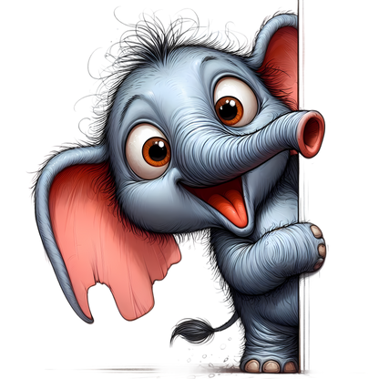 Kids - Quirky Peeking Animals - A to H - Images x31