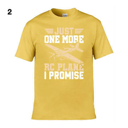 Mens T-Shirt (Gildan Softstyle 64000) - 10 Colours to choose from with 'Just one more RC plane I promise'