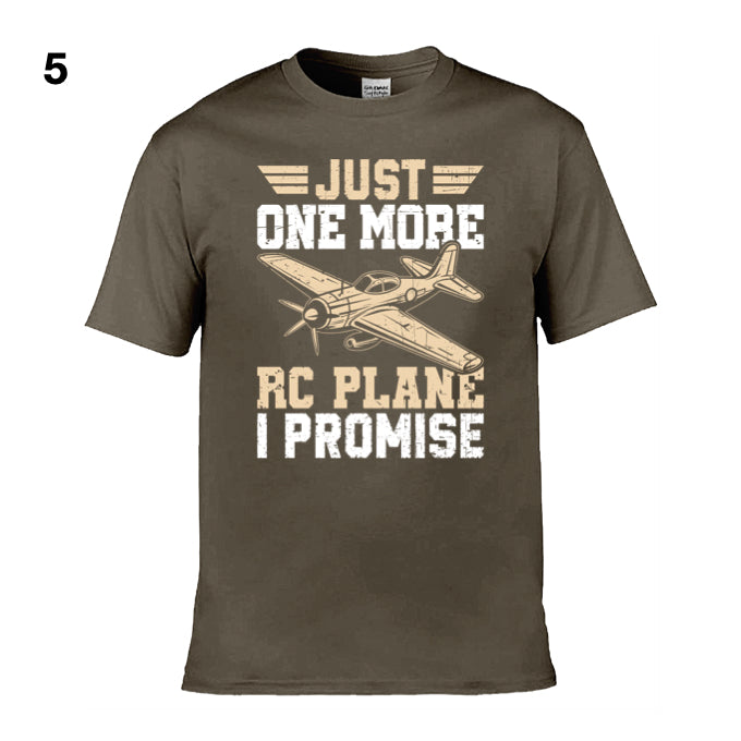 Mens T-Shirt (Gildan Softstyle 64000) - 10 Colours to choose from with 'Just one more RC plane I promise'