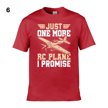 Mens T-Shirt (Gildan Softstyle 64000) - 10 Colours to choose from with 'Just one more RC plane I promise'